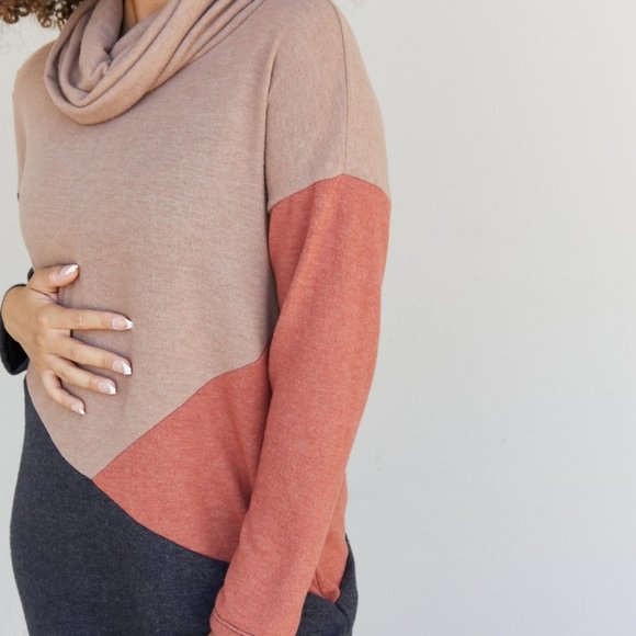 CY Fashion The More The Merrier Color Block Sweater Dress - Picture 5 of 11